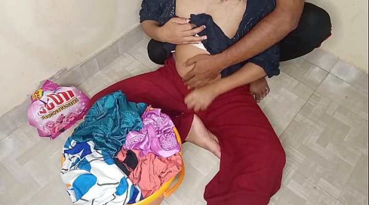 Newly Married Bahu Laundry Room Hookup